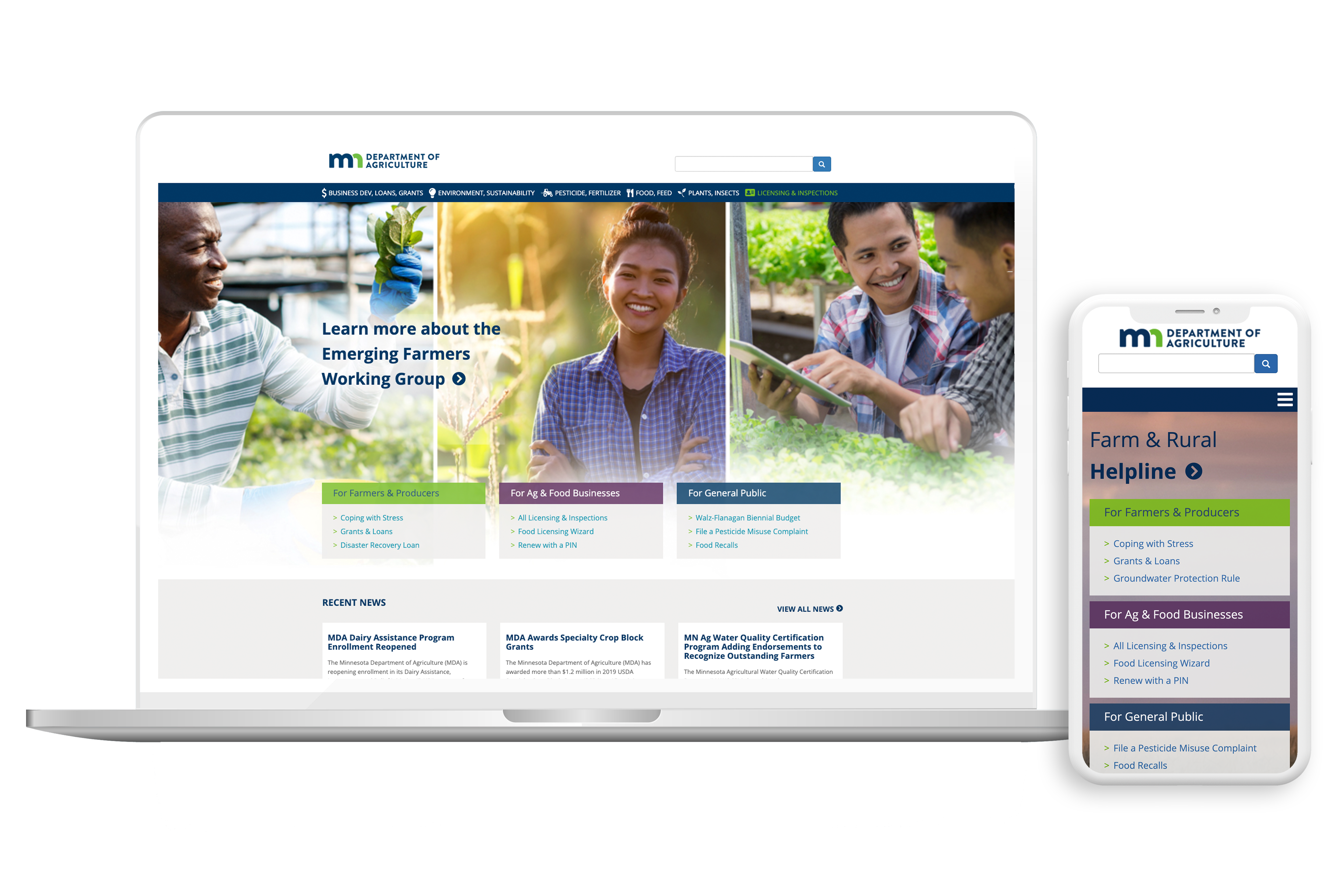 Minnesota Department of Agriculture Website Drupal CMS Government