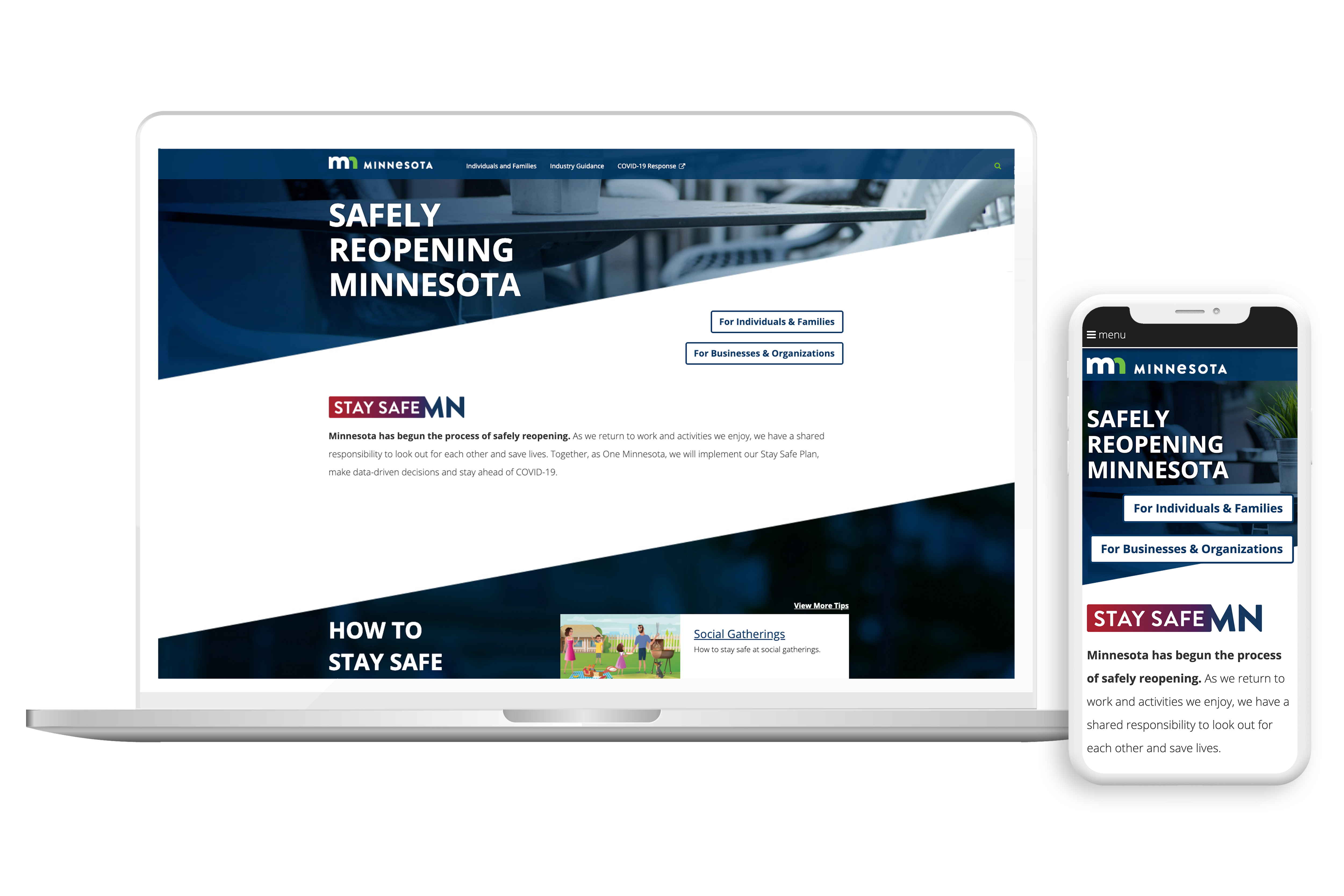 Stay Safe MN Website Government Healthcare